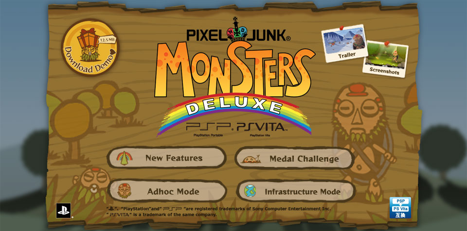 Pixel Junk Monster Deluxe PSP - Gameplay 